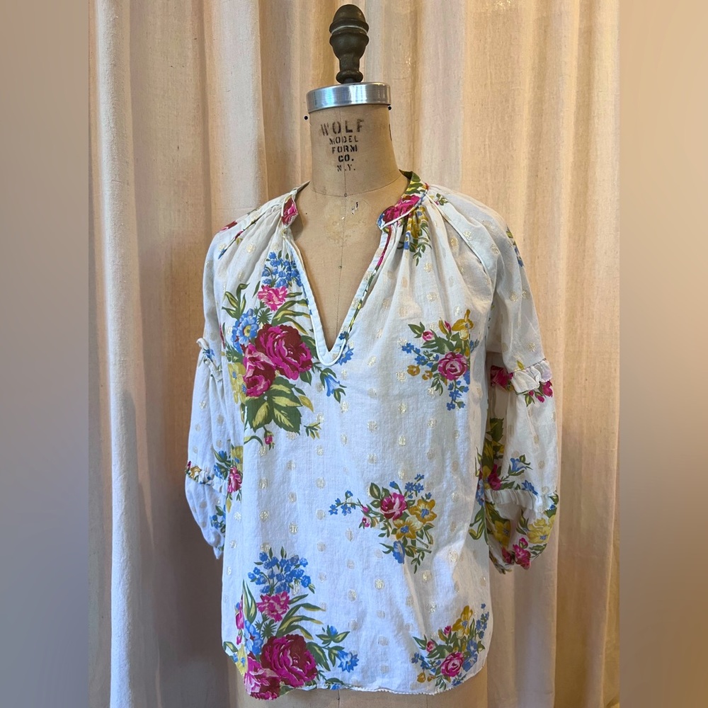 Love Shack Fancy Style XS Multicolor Floral Print